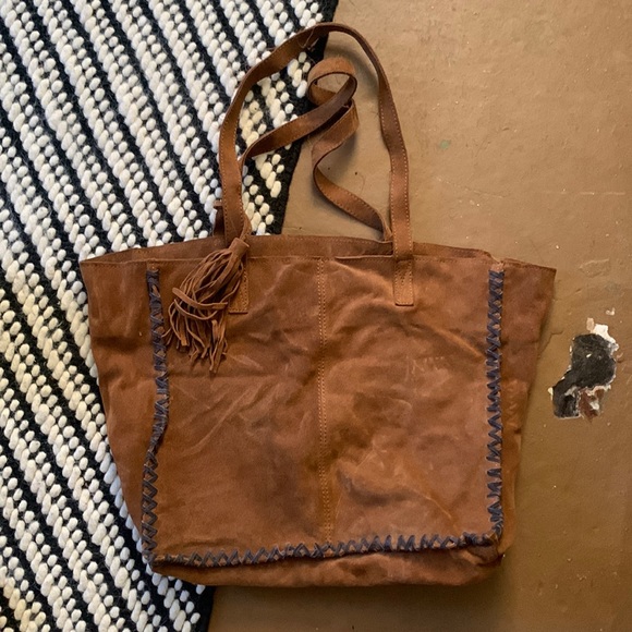 Western style suede tote - Picture 1 of 1